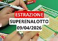 Estrazione Superenalotto: ecco i numeri vincenti di gioved&igrave; 9 aprile