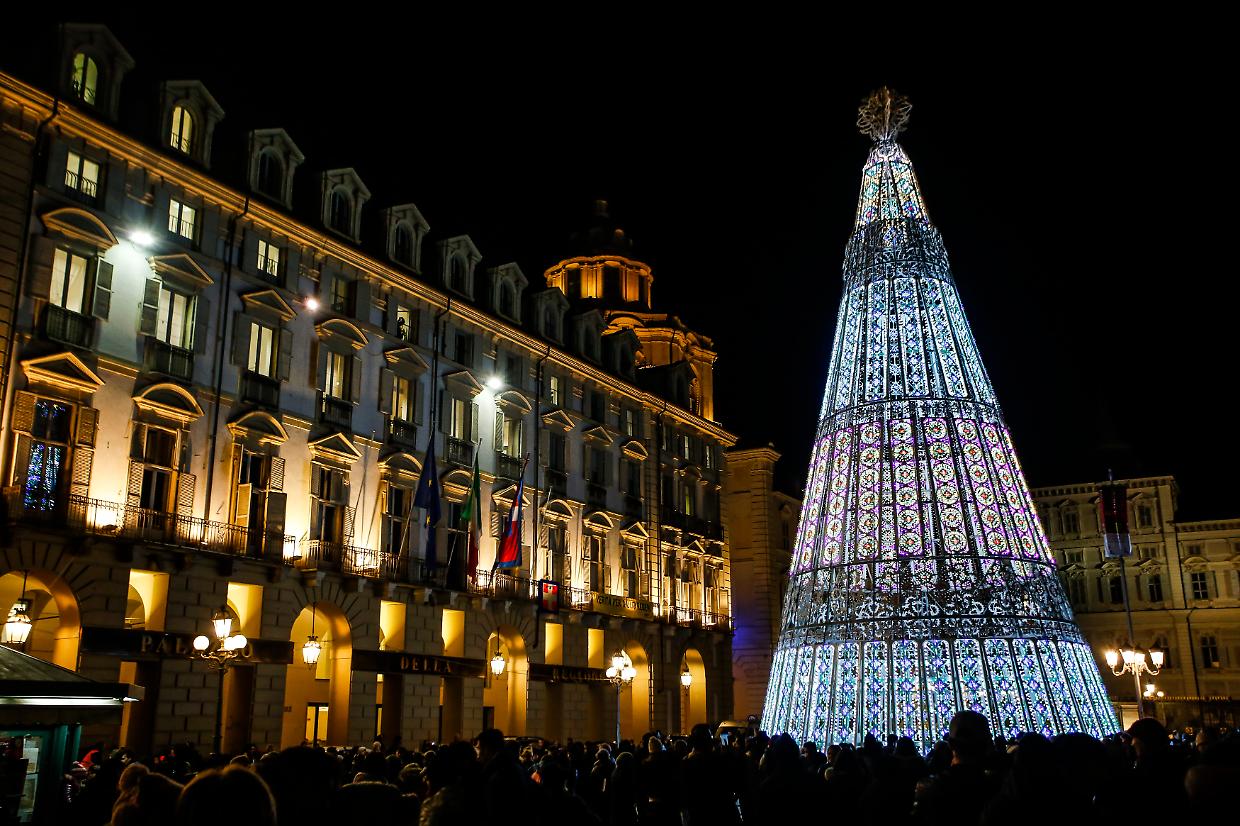 L'albero di Natale di piazza Castello, a Torino