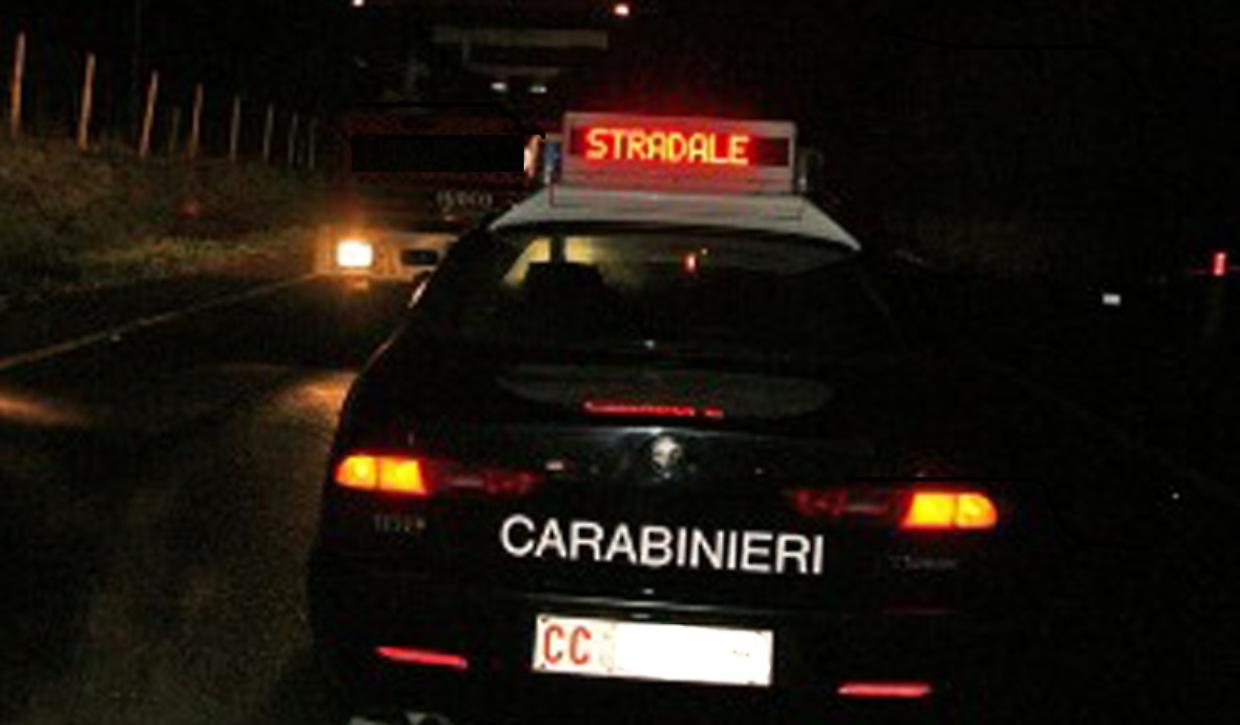 Incidente carabinieri notte