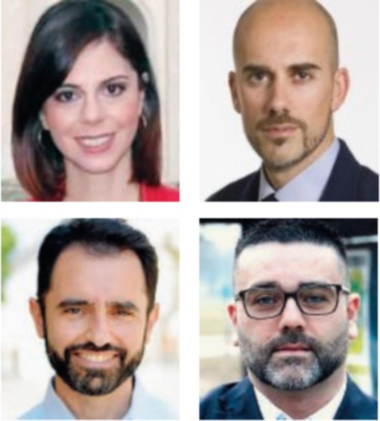 Dall&rsquo;alto a sinistra, in senso orario, Rossana Schillaci, Fabio