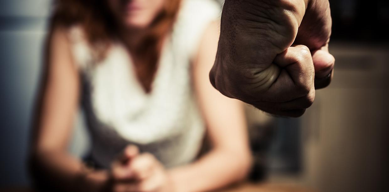 Woman in fear of domestic abuse