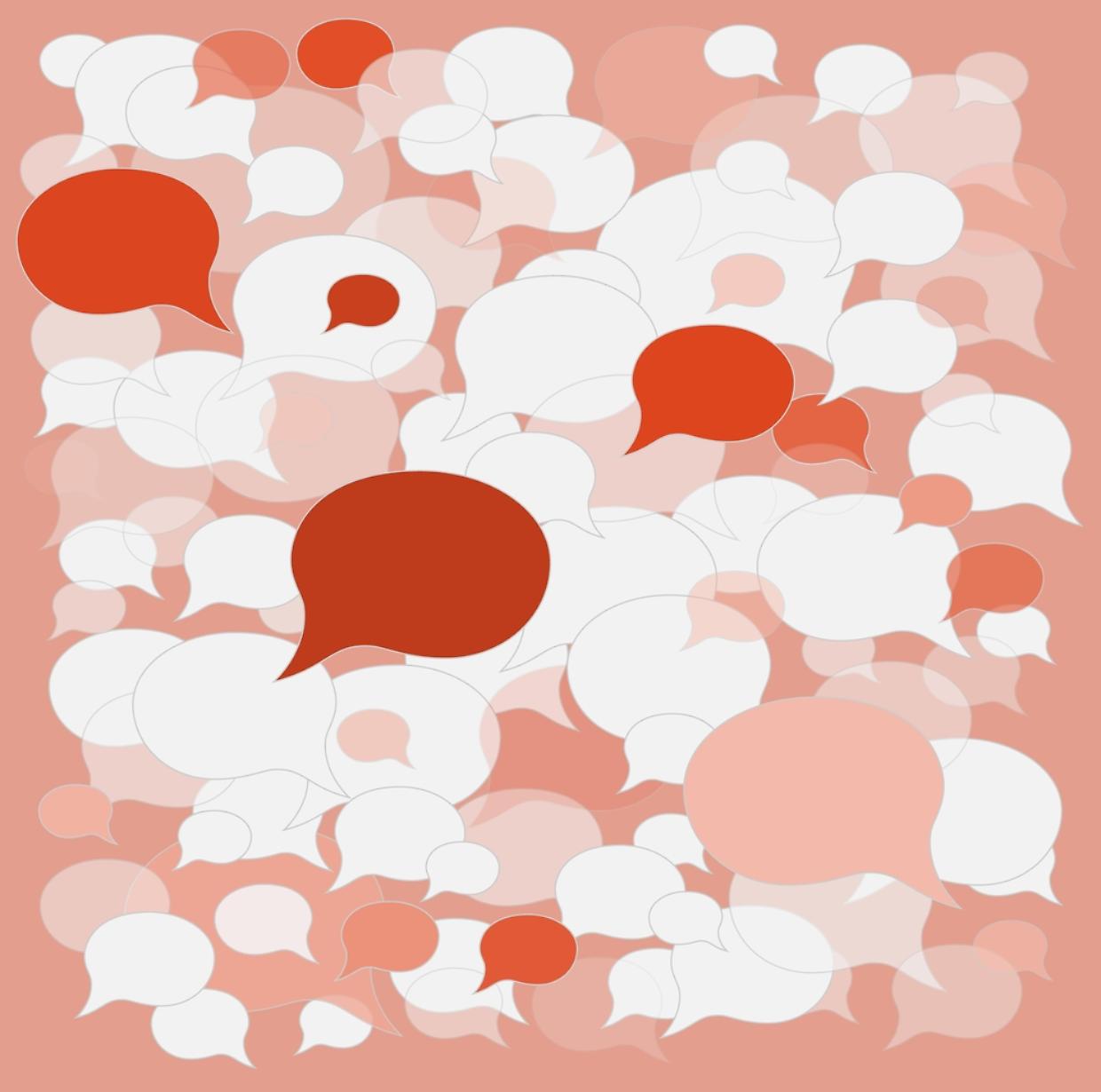 background speech bubbles