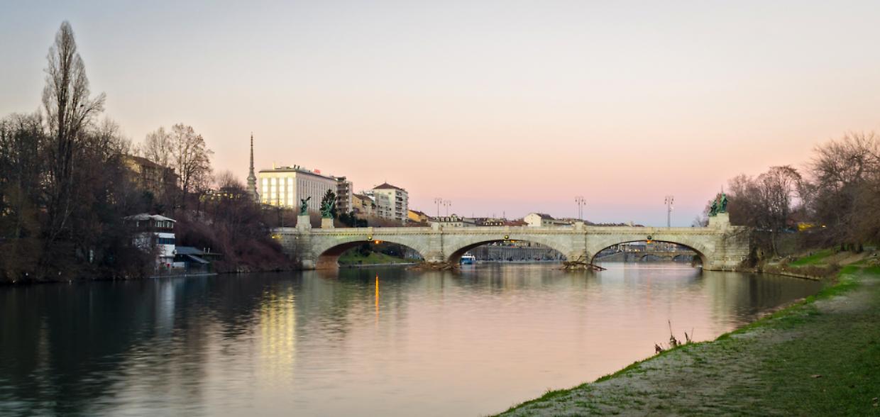 Torino fiume Po ponti