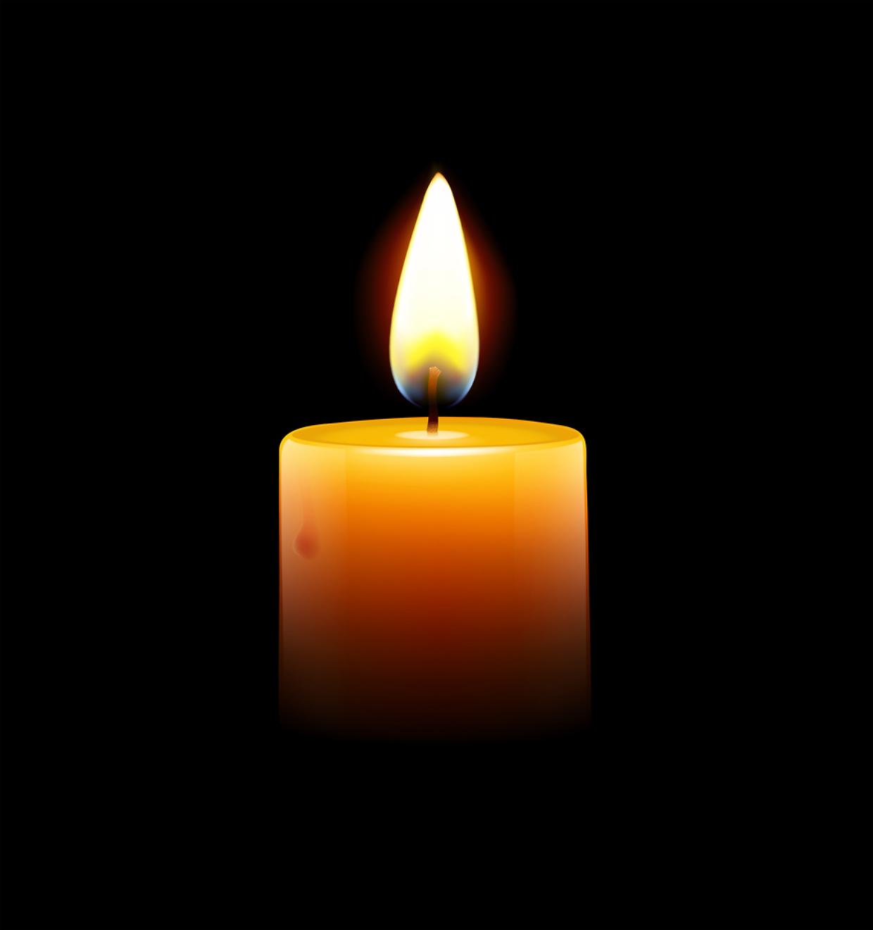 Yellow candle