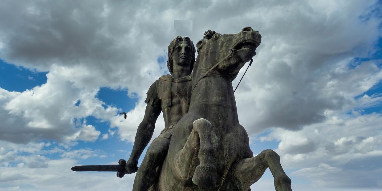 Monument of Alexander The Great in Thessaloniki