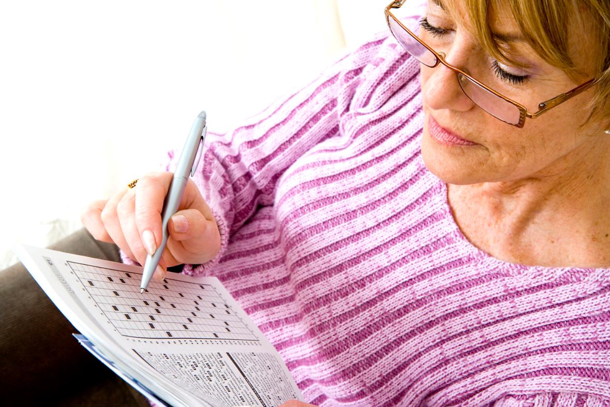 ELDERLY P. DOING CR-WORD PUZZLE