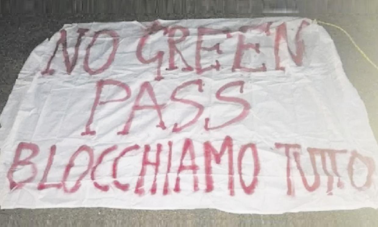 no green pass blocchiamo tutto