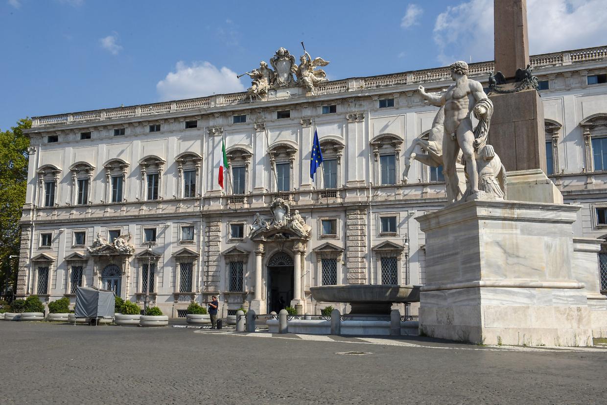 Qurinale square at Rome on Italy