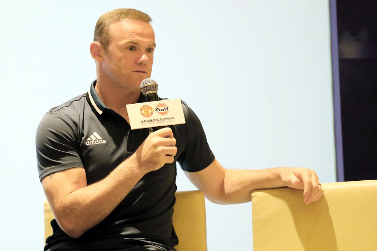 Rooney leads teammates to highlight commercial event in Shanghai
