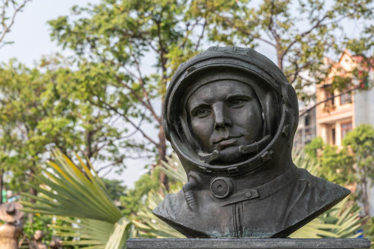 Yuri Gagarin statue in Memorial Park, Da Nang Vietnam.