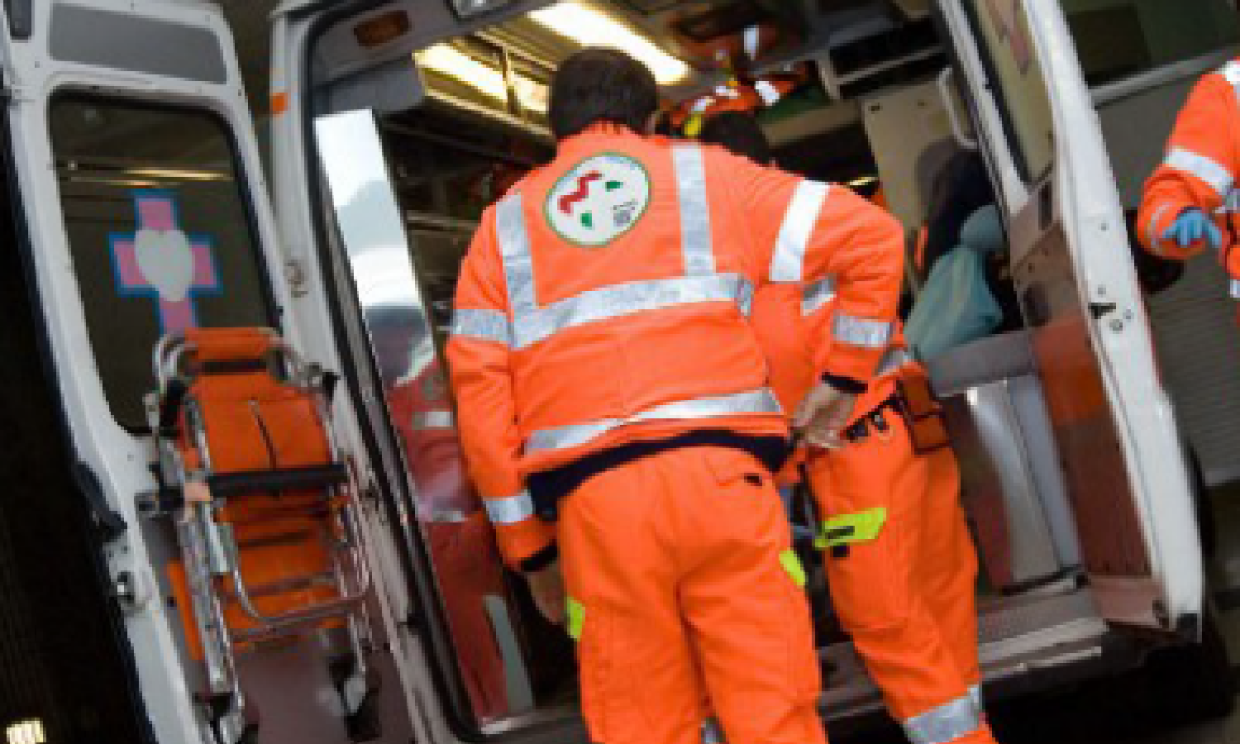 Trasquera, scontro tra moto e camion: motociclista in gravi condizioni