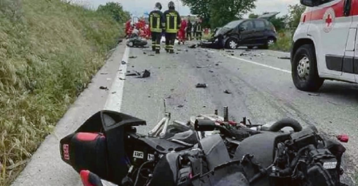 moto incidente carmagnola