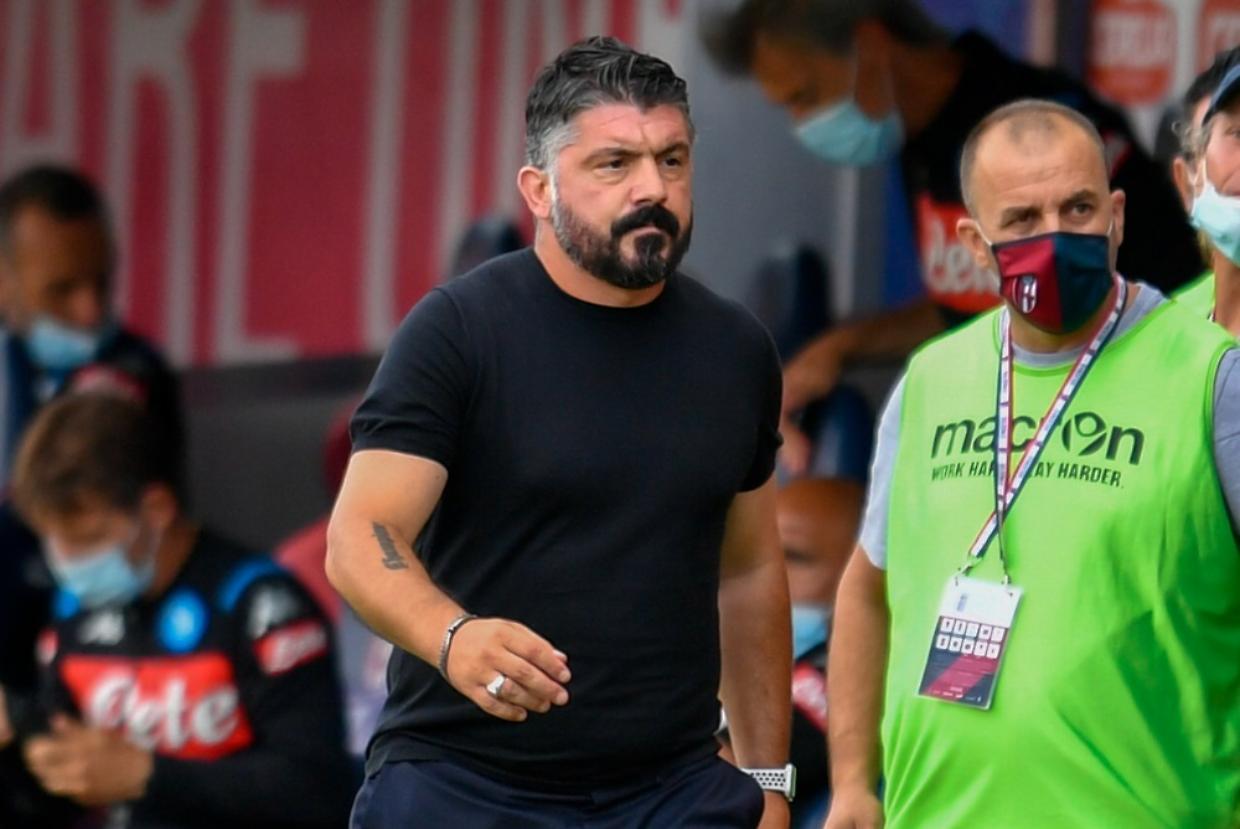 italian Serie A soccer match Bologna vs Napoli