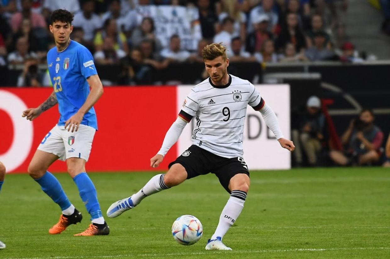 The football match of UEFA Nations League 2023 between Germany vs Italy