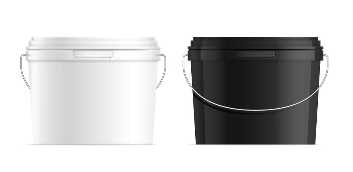 Realistic Plastic Buckets