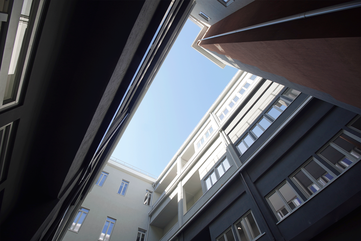 Dettaglio cortile interno Lingottino