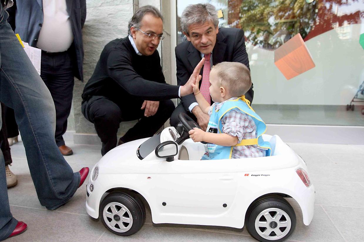 Marchionne e Chiamparino all'inaugurazione dell'asilo