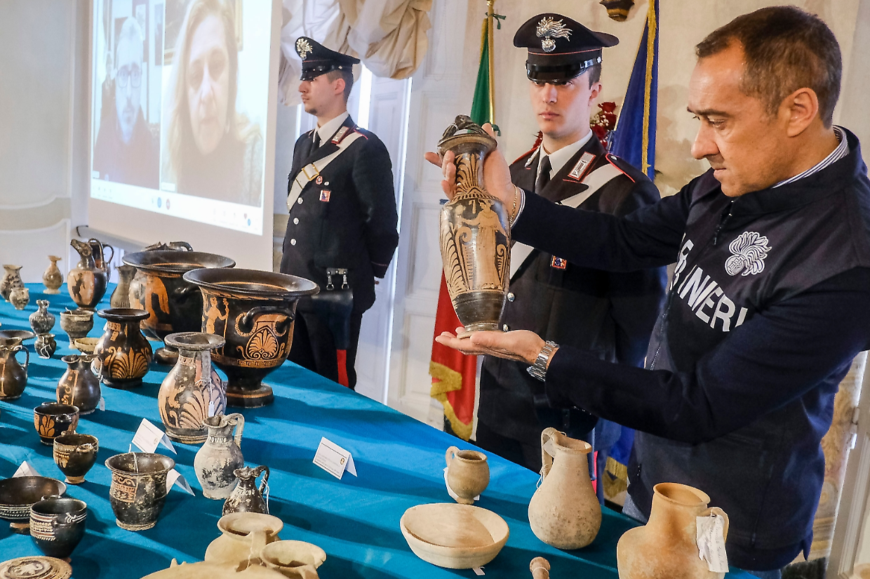 Reperti recuperati carabinieri