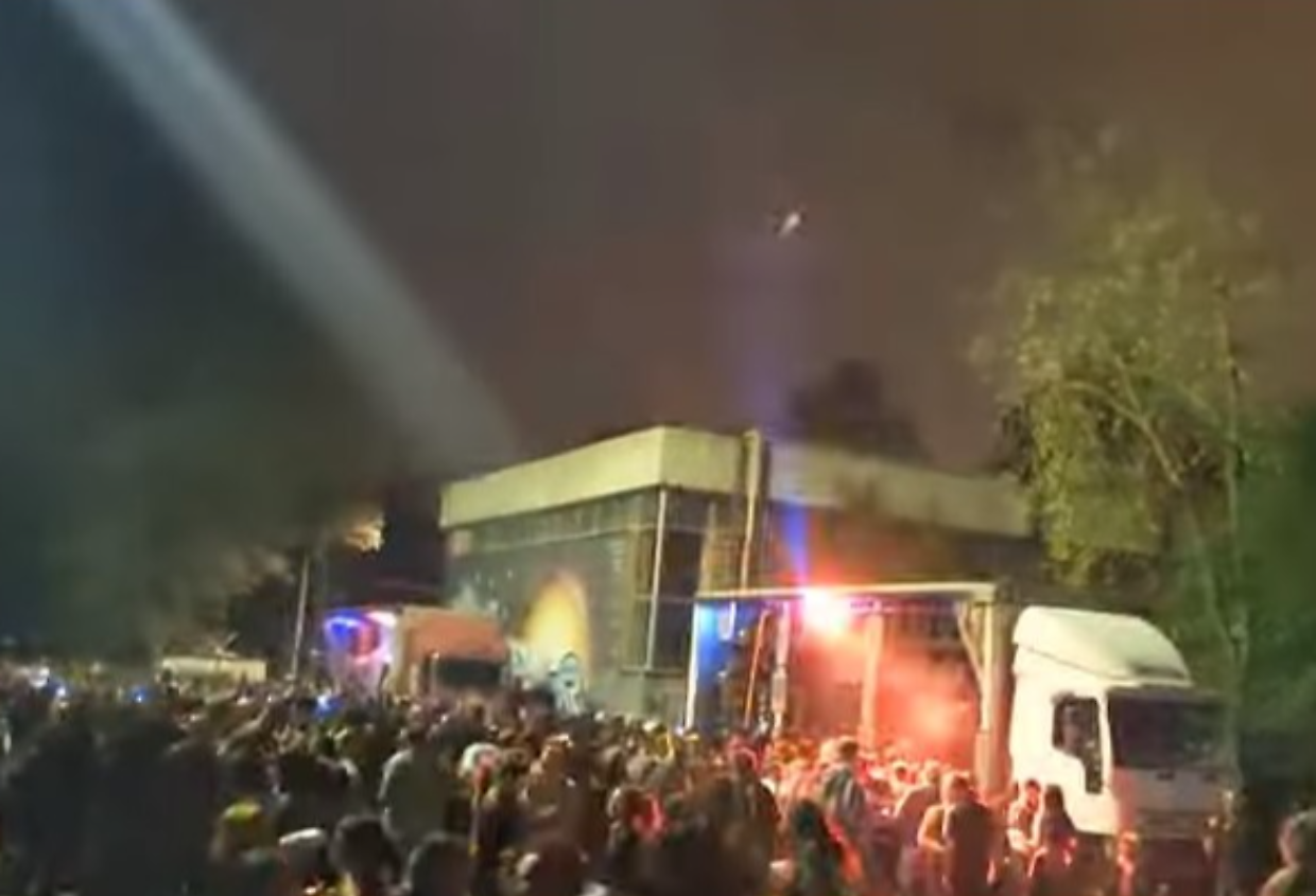Il rave party al parco della Colletta