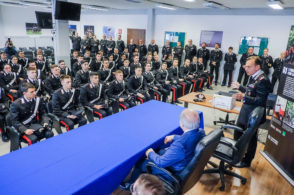 La presentazione degli 80 nuovi carabinieri (foto Giulio Lapone)