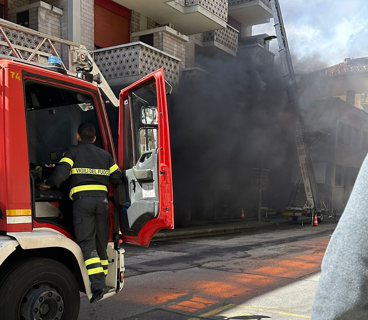 incendio in via cellini