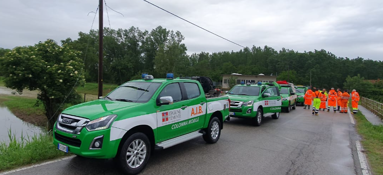 I volontari del Piemonte arrivano in soccorso degli alluvionati in Emilia Romagna