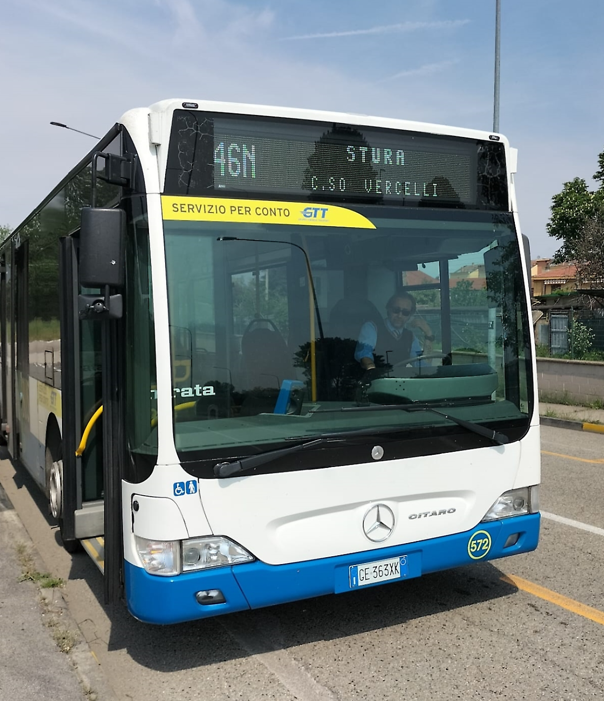 La navetta che transita al Villaretto