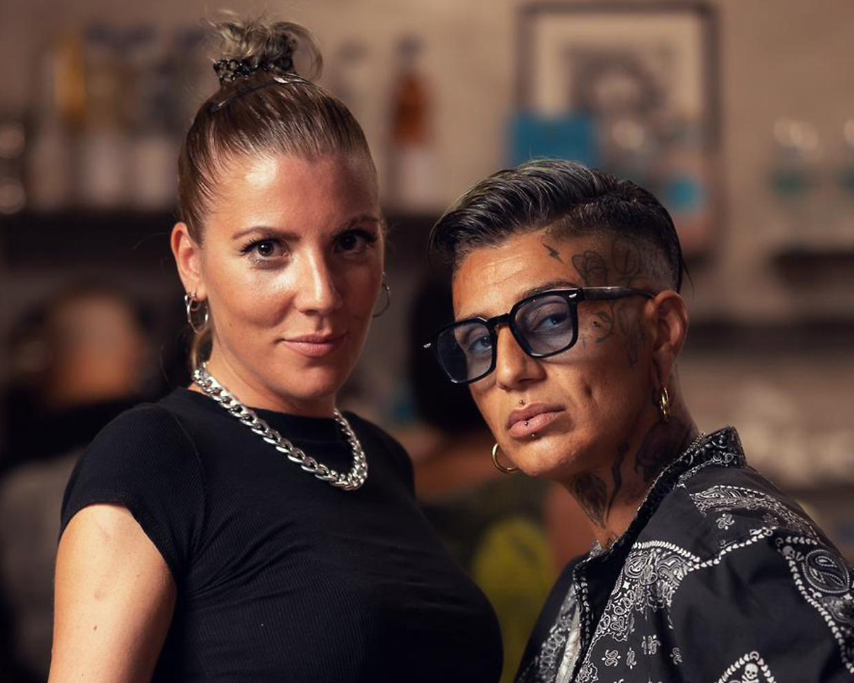 Virginia con la sua compagna Fulvia