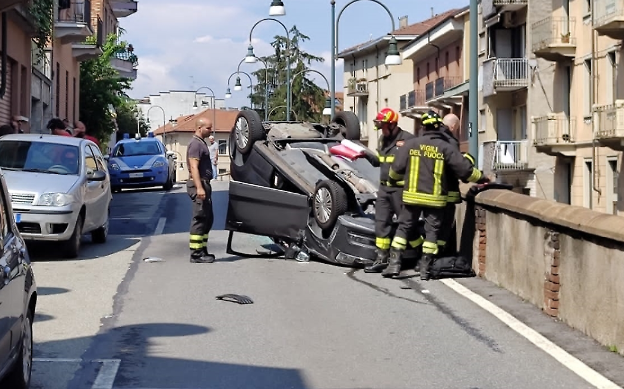 L'incidente in corso Quintino Sella