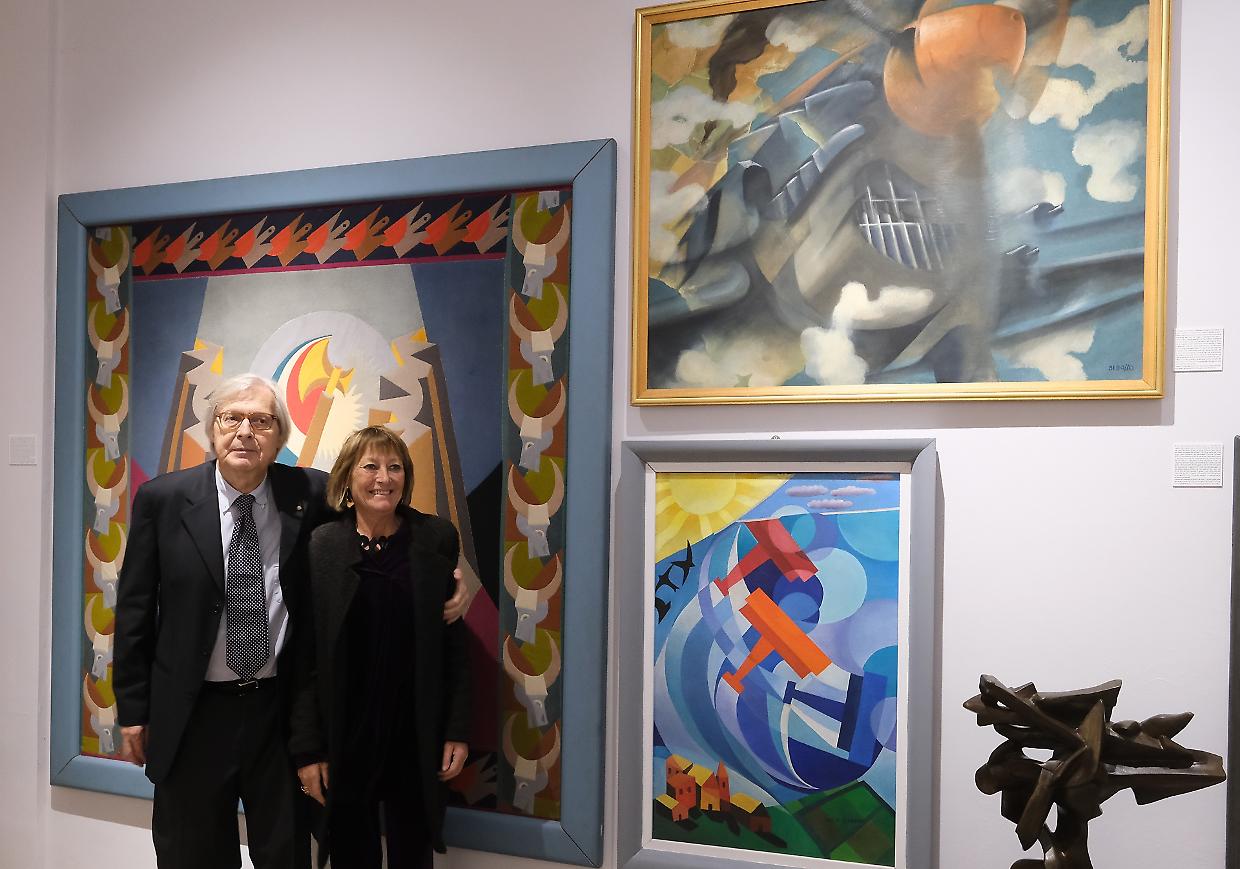 Vittorio Sgarbi e l'assessore Purchia