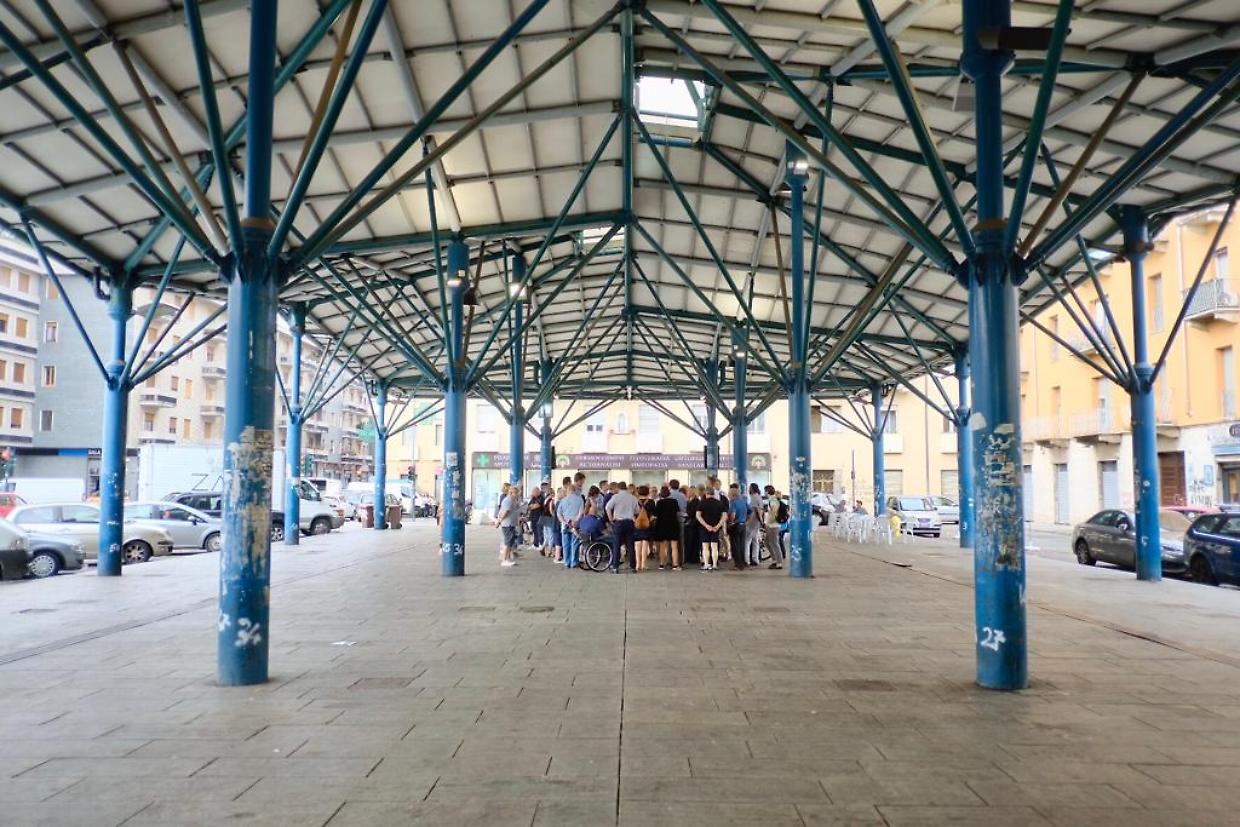 l'area mercatale di piazza Crispi