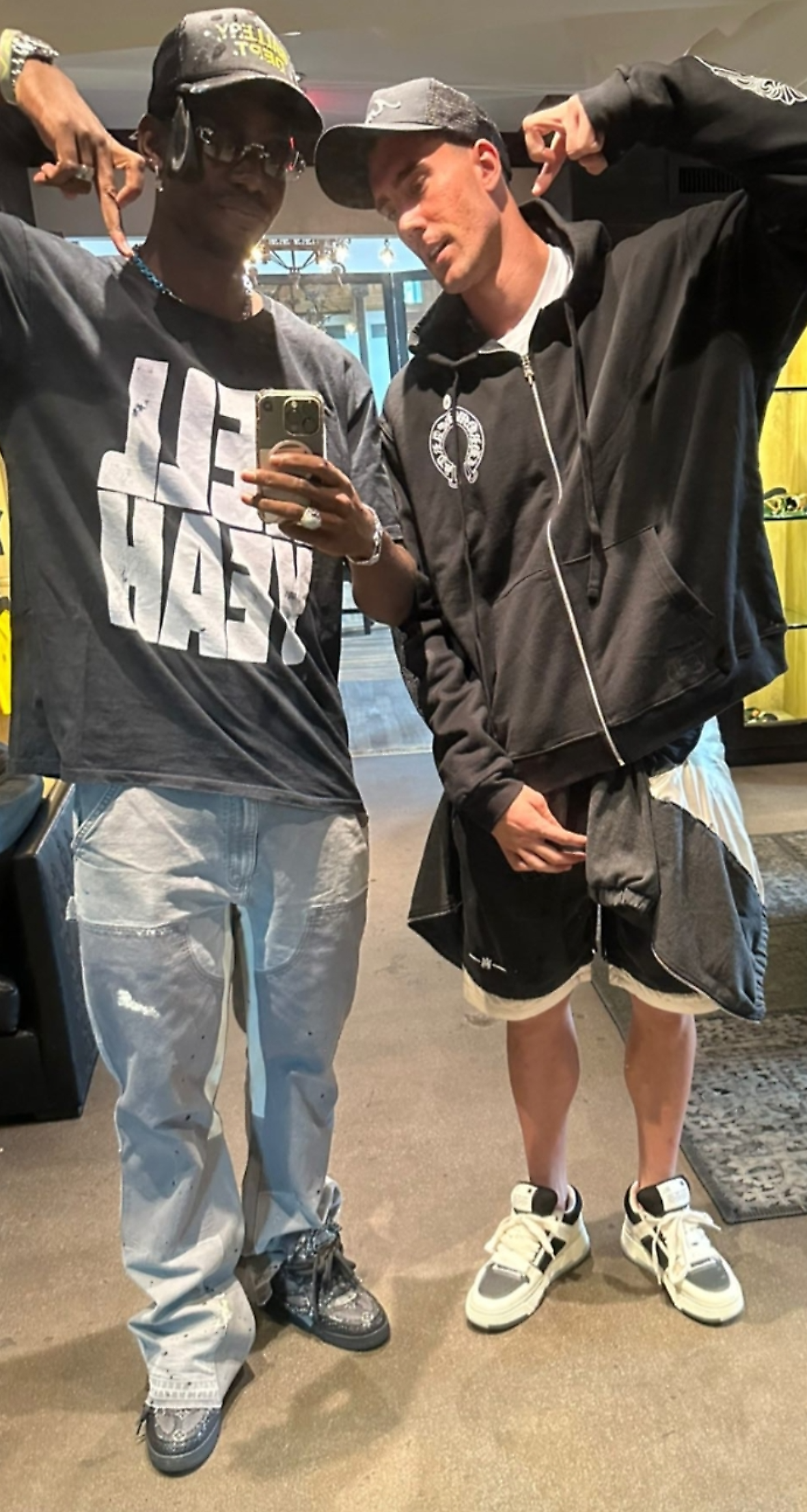 Paul Pogba e Dusan Vlahovic (foto Instagram)