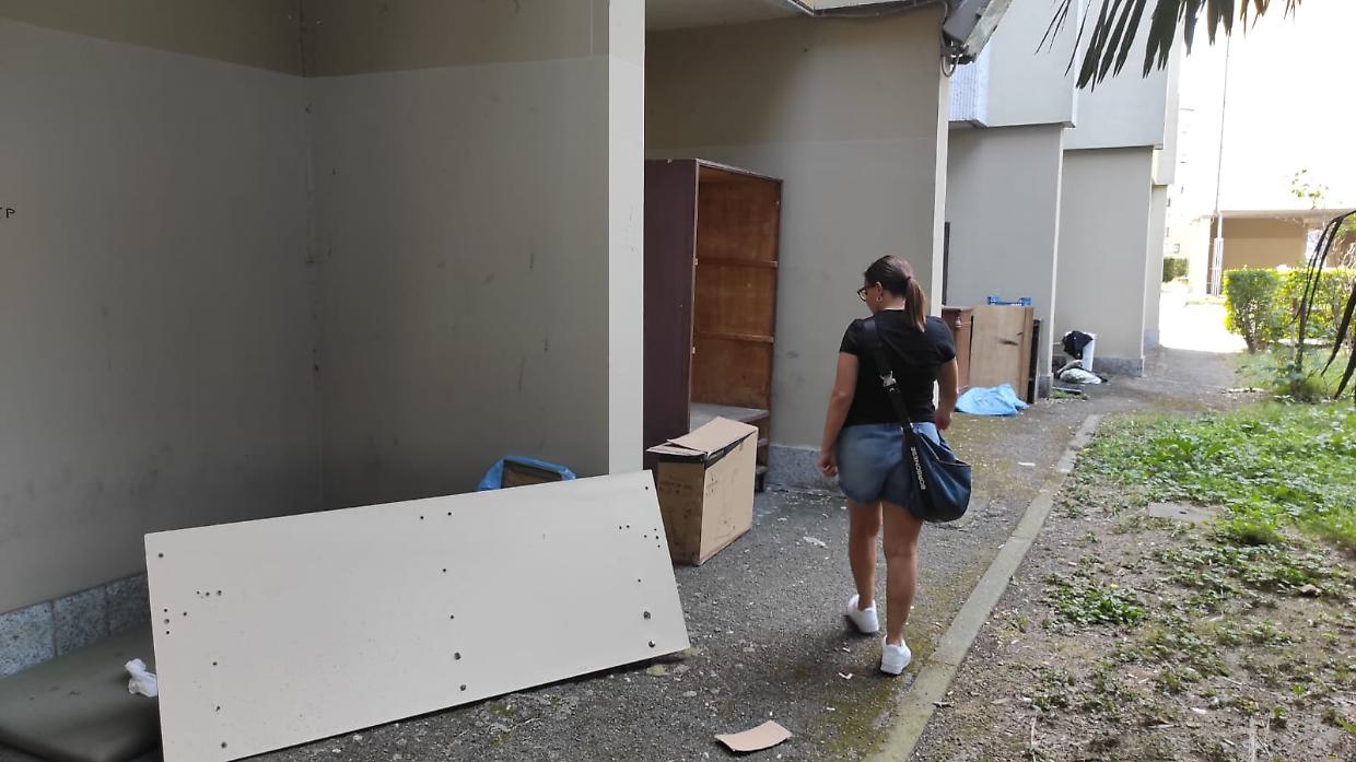 Le condizioni delle case Atc di via Pacini