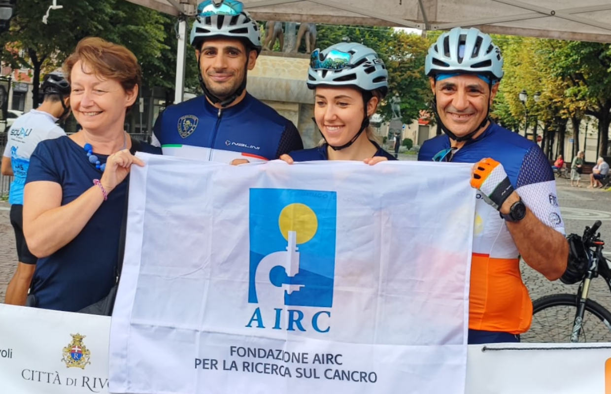 La partenza da Rivoli in bici per Santiago De Compostela