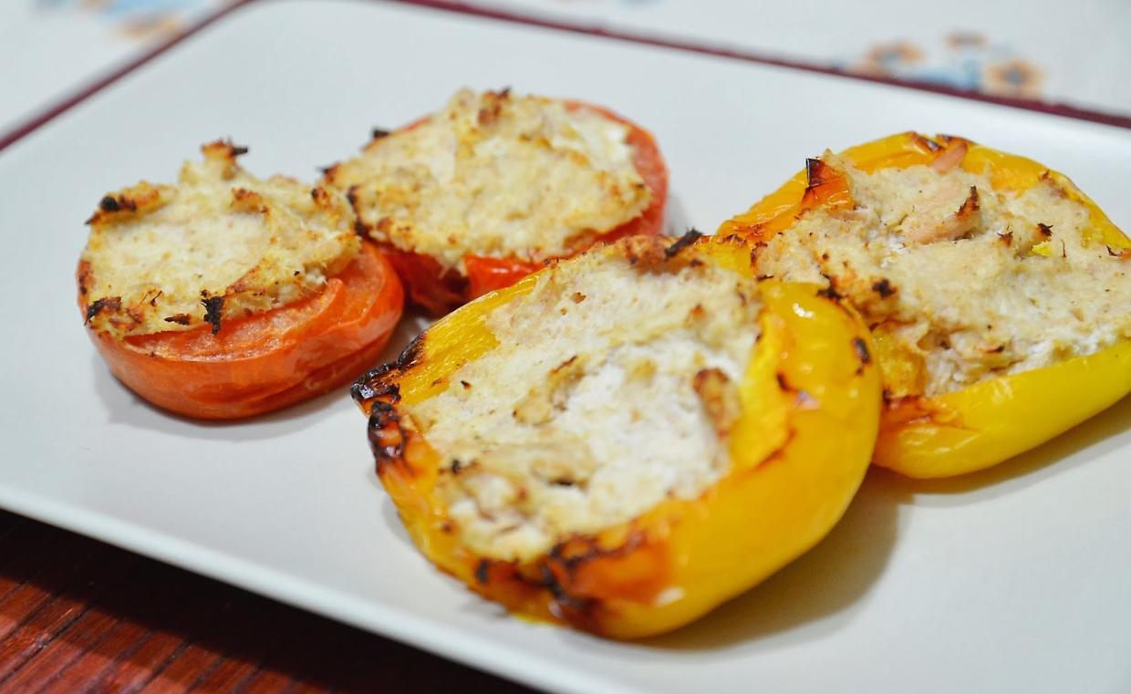 Peperoni ripieni piemontesi con tonno, ricotta o seirass