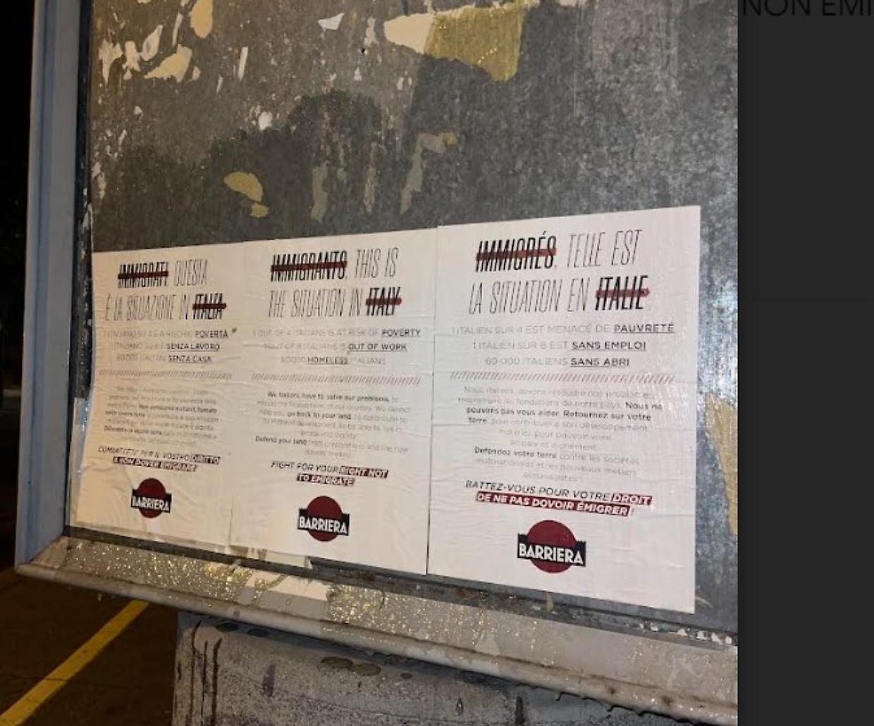 «Tornate nel vostro paese»,  manifesti di protesta contro il centro migranti 