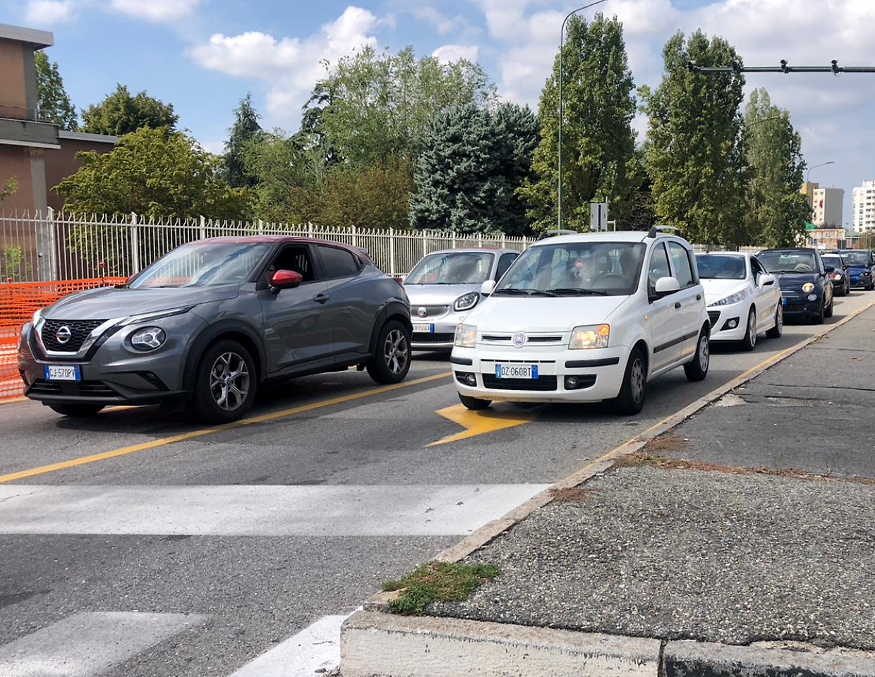I cantieri della ciclabile di via Tirreno