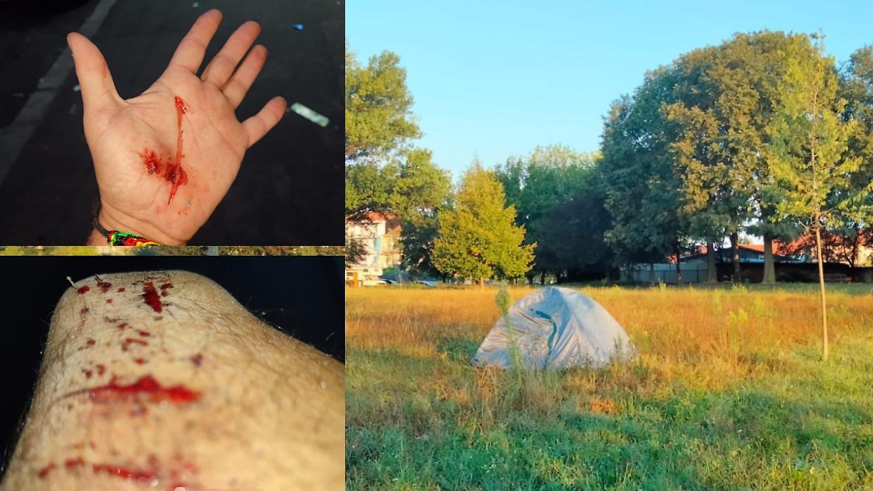 Aggressione al parco della Confluenza