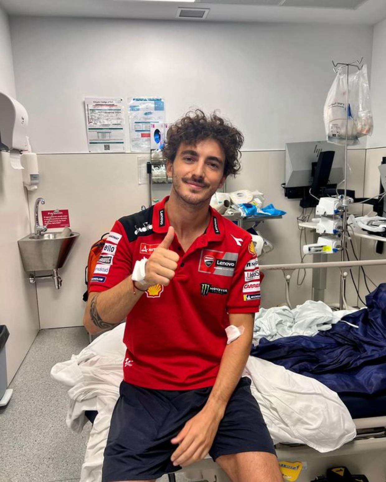 Bagnaia dopo il grande spavento: "Oggi posso dire solo grazie"
