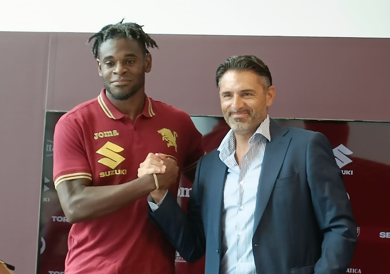 Duvan Zapata e il dt Davide Vagnati