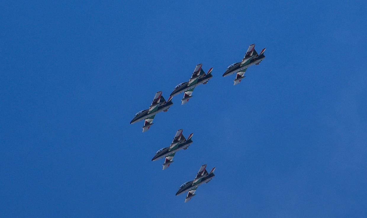 Le frecce tricolori oggi nei cieli di Torino