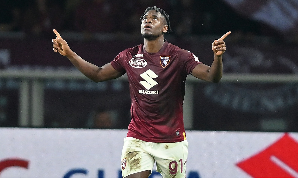 L'attaccante del Torino, Duvan Zapata