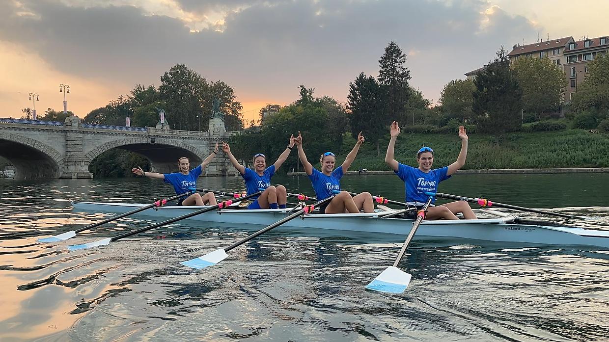Lo show sul Po della Rowing Regatta: Università e Poli si dividono la posta