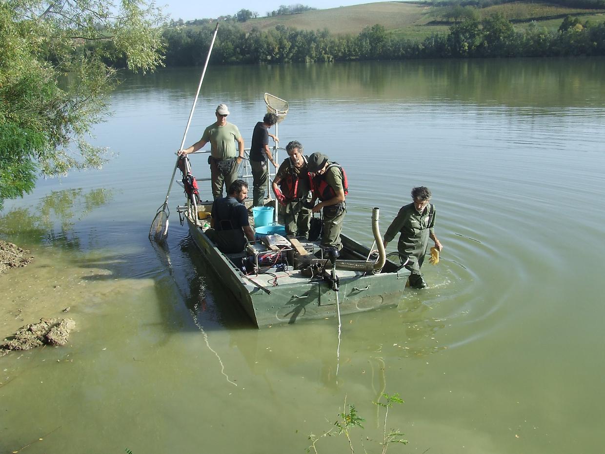Pescatori al lago di Arignano