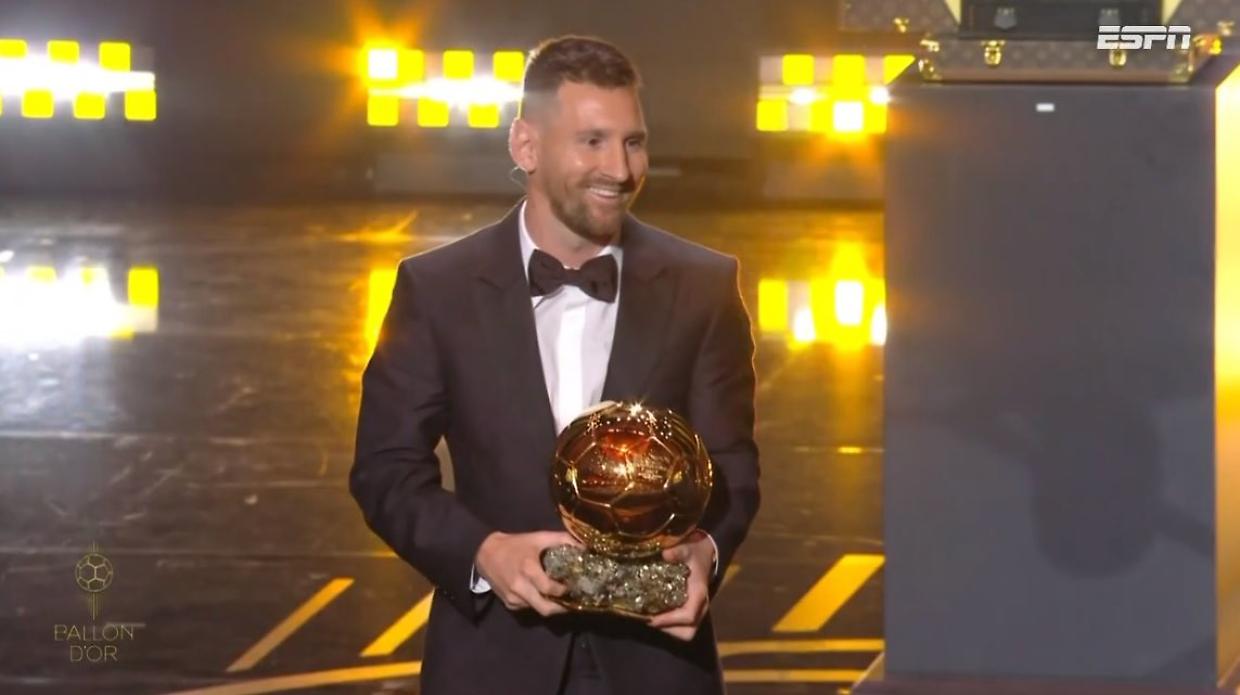 Lionel Messi vince il suo ottavo Pallone d'Oro