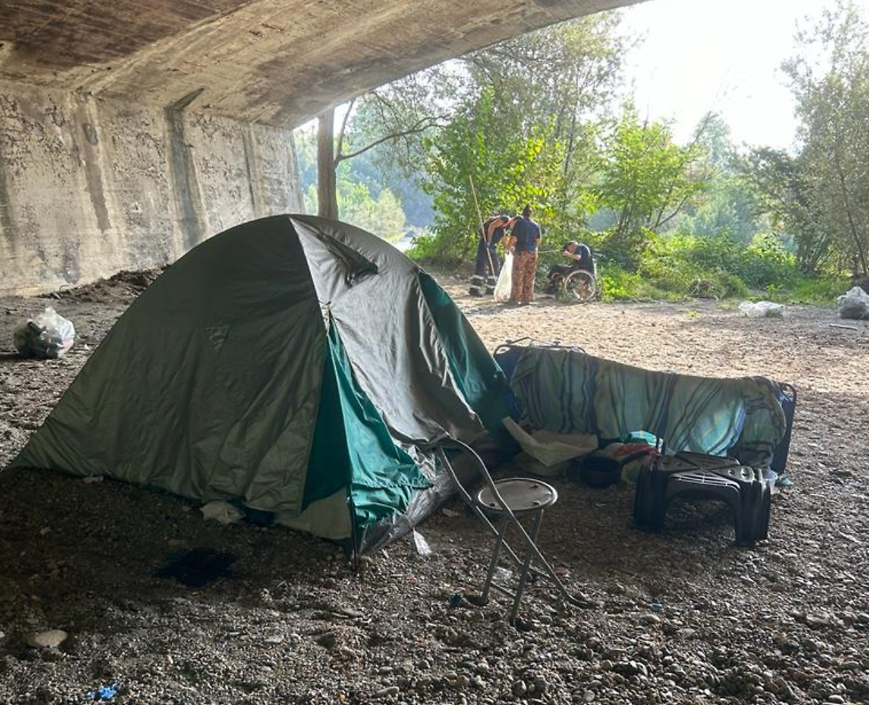 Una tenda al parco Stura