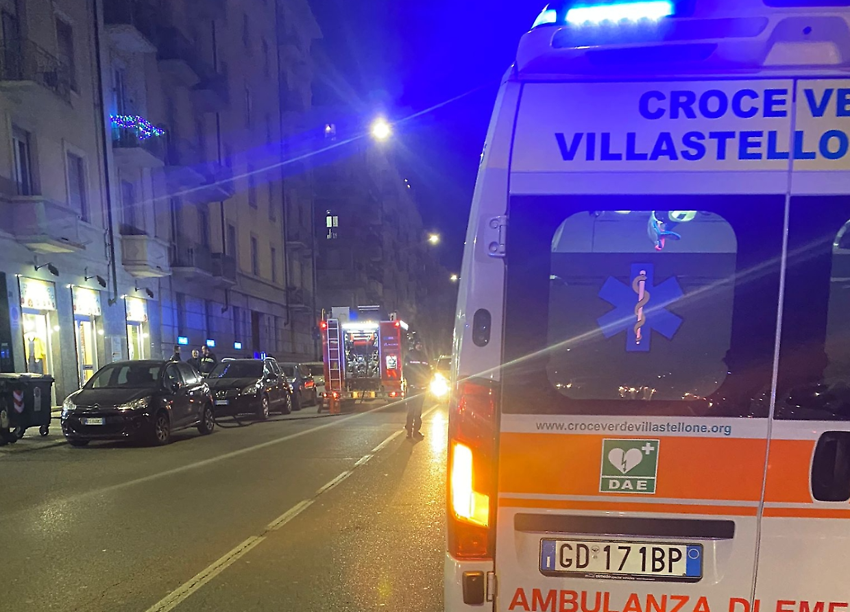 L'incendio in via Lessona