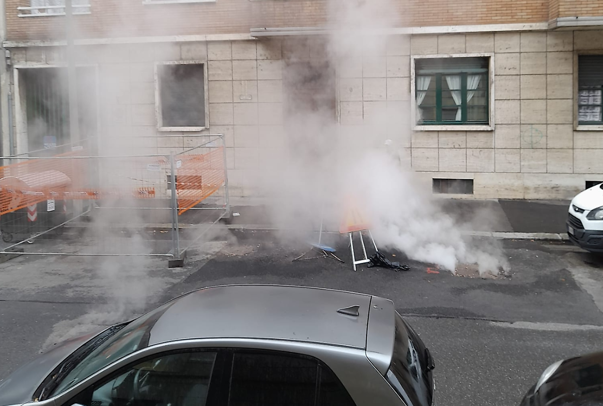 Fumo dai tombini, come a New York