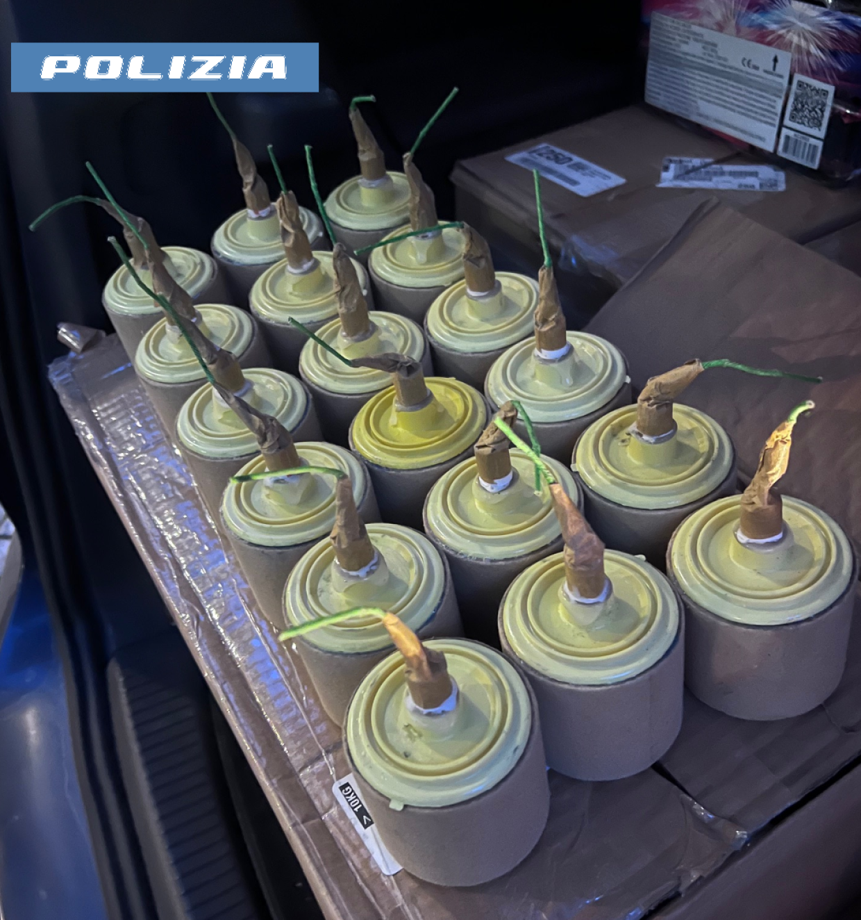 I botti sequestrati dalla polizia