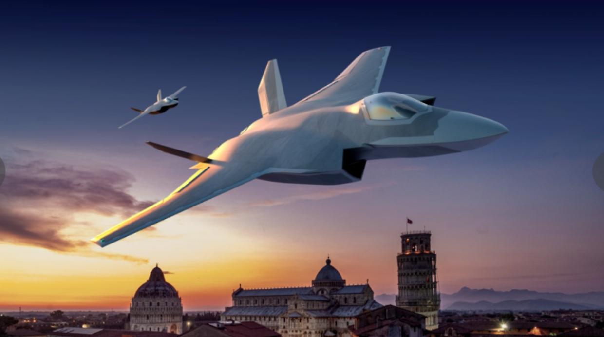 Il caccia del futuro è atterrato a Torino, ecco come sarà (Foto e video)